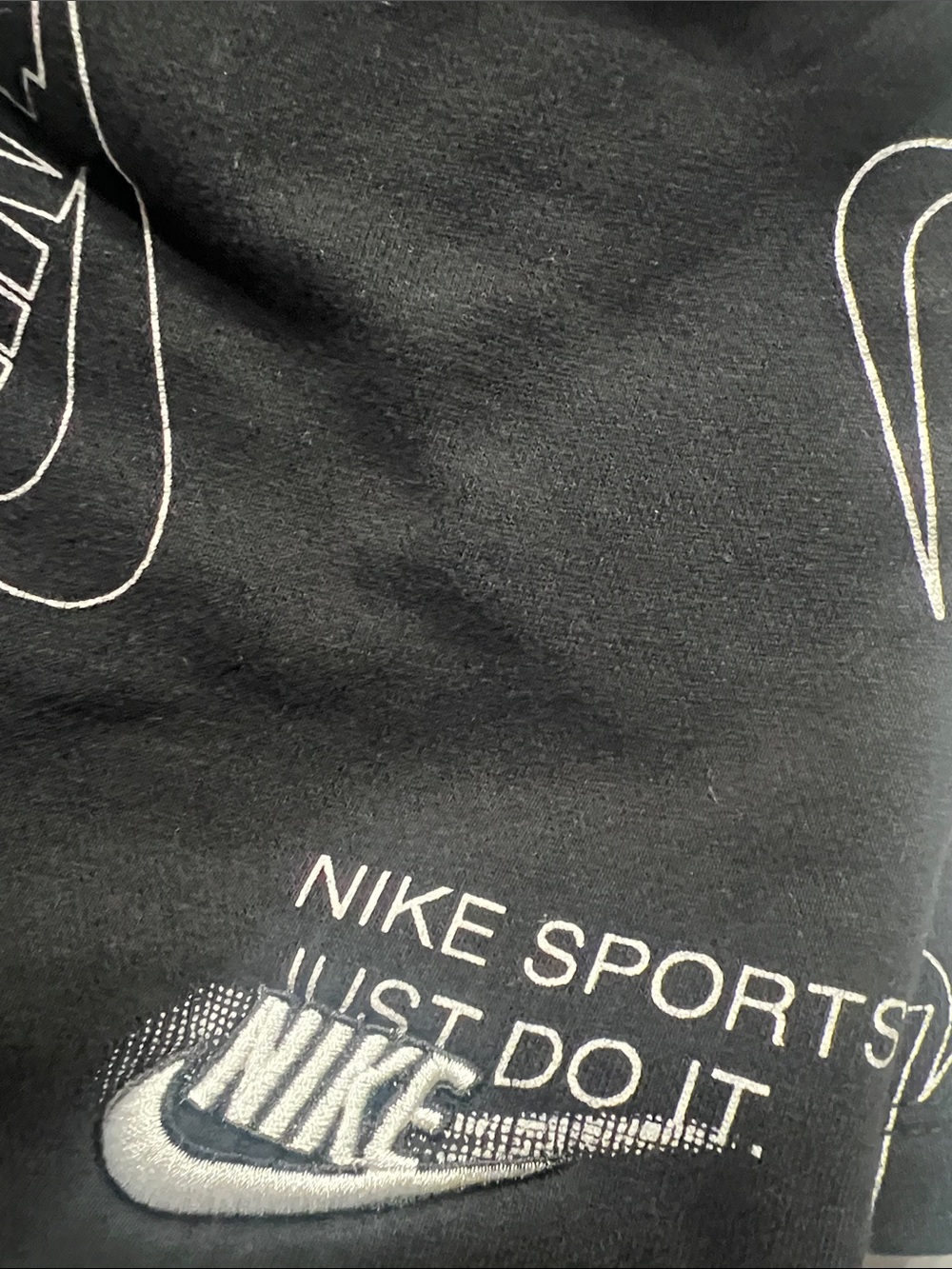 Nike Black Shorts and t-shirtwith White Logo Graphics - Picture 4 of 4